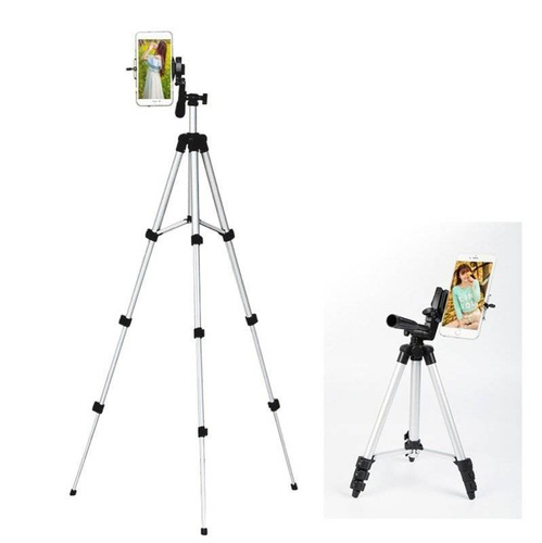 Stel | 1/4" statief 150 cm | Bluetooth-afstandsbediening | Telefoonhouder | Cover