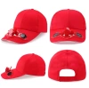 SFH-8934-RED | Sluneční klobouk s větrným mlýnem | Baseballová čepice se zabudovaným ventilátorem | Chladící víčko