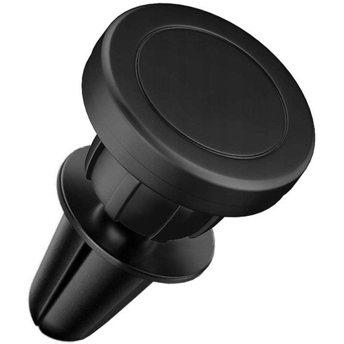 Kfz-Magnet-Handyhalterung mit schwenkbarem Kopf | für Lüftungsgitter | 2 Metallplatten | PSI-M005