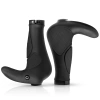 Fahrradgriffe ergonomisch mit Hörnchen | rutschfeste Lenkergriffe | MTB, Trekking | BHD-233-BK
