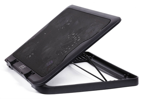 C5-Black | Laptop cooling stand 12-17 "| 5 fans | USB Hub | LED