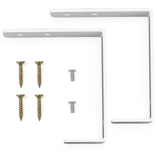 CWT-O1 | Organizator pentru cabluri sub blat birou 50 cm | Coș, ghid, mâner | alb