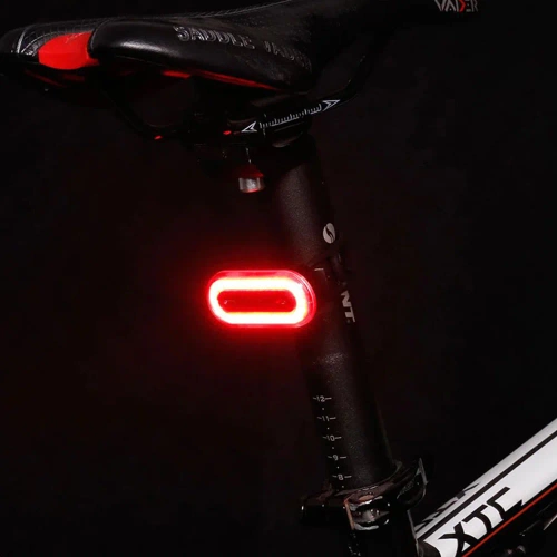 Luz traseiro para bicicleta USB COB | luz vermelha forte | à prova de água IPX8 | BK-L400