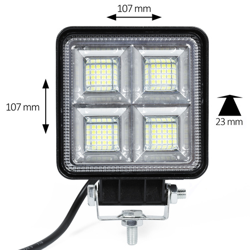 WL10192W | Čtvercová pracovní lampa 192W | LED panel s 64 CREE LED | IP65