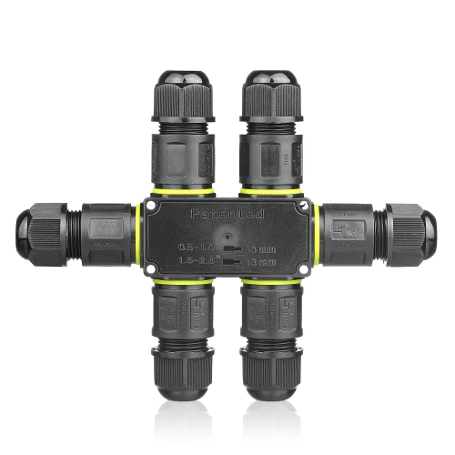 Waterdichte kabelmof IP68 | Zelfklemmende 3-polige connector 450 V 24 A voor kabels 4–11 mm | M684-S