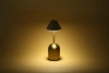 Bezdrátová noční lampa s vestavěnou baterií 2000 mAh | Moderní stolní lampa s nastavitelným výkonem a barvou světla | YG-D020-Copper