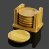 BCP-6in1-Bamboe | Set bamboe onderzetters | Een aanvulling op de Gong Fu Cha-techniek
