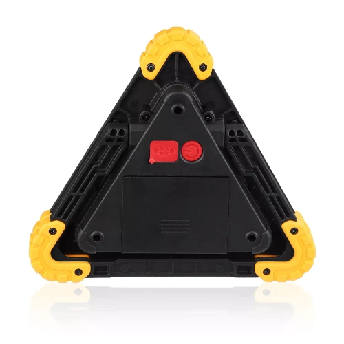 W838 | Flashlight - 3x LED warning triangle with powerbank and solar panel