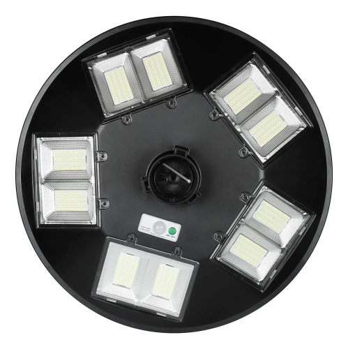 LDT-B840 | Street Lantern, UFO LED Solar Lamp | 1000W, 12Ah, IP65, 672 LED SMD5730 | large solar panel 6V/15W | Remote