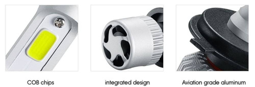 LED sæt H3 S2 COB 36W 16000 lm