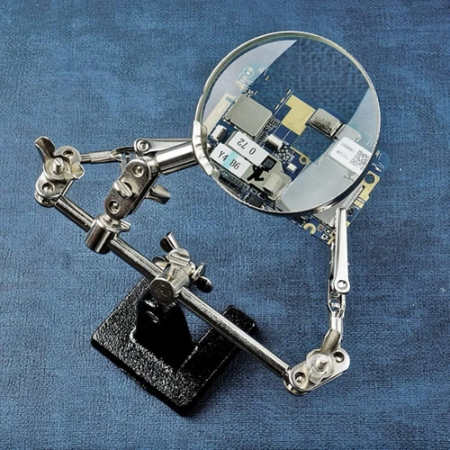 TE-805-B | Universal soldering tool with magnifying glass