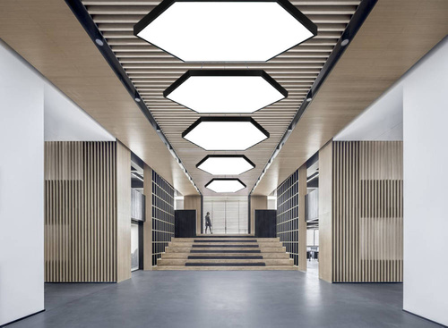 LED-Pendelleuchte | 120 W | vollflächiger Hexagon | aluminium | flimmerfrei CCD | Ø 120x6 cm | LPL-003