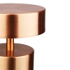 HJA29-ROSEGOLD | Candeeiro de mesa sem fio | Candeeiro nocturno sensível ao toque com cor de luz ajustável | Lâmpada USB COGUMELO
