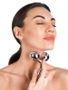 AL-306B-ARGENTO | Massaggiatore viso | Rullo rotante per viso e corpo