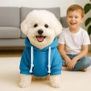 Sweat à capuche pour chien et chat | taille M | bleu | PET-015M-BL