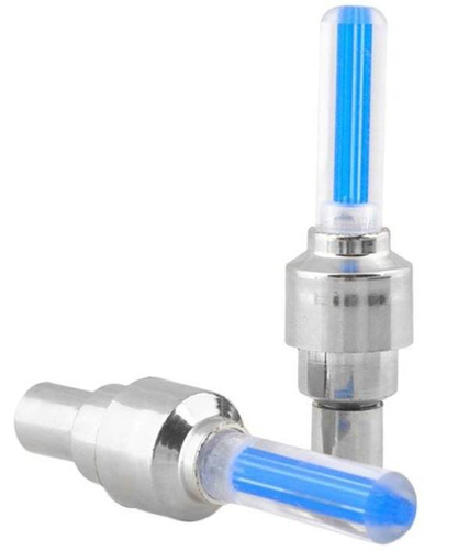 Blister - 2 pieces | Glowing bicycle valves | 4 colors