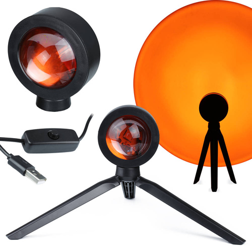 LED RB-03-Sunset RED | Lampa de proiectie LED cu efect de apus