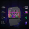 T19 | Enhånds gaming-tastatur med LED-baggrundsbelysning, tastatur