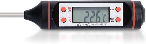 TP-101-ZWART | Digitale keukenthermometer | Thermometer met sonde | Een apparaat om de temperatuur van voedsel te controleren