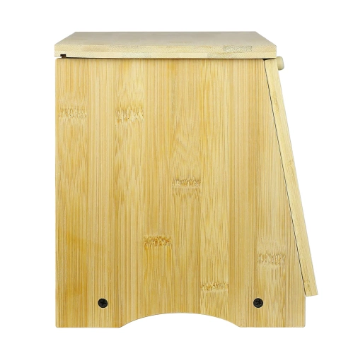 FC-B023 | Sac à dos en bambou | Récipient en bois pour pain, petits pains, pain | Récipient pour conserver les aliments, les aliments