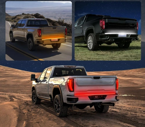 Trečiasis stabdžių žibintas po spoileriu, automobilio gale | LED | 150 cm