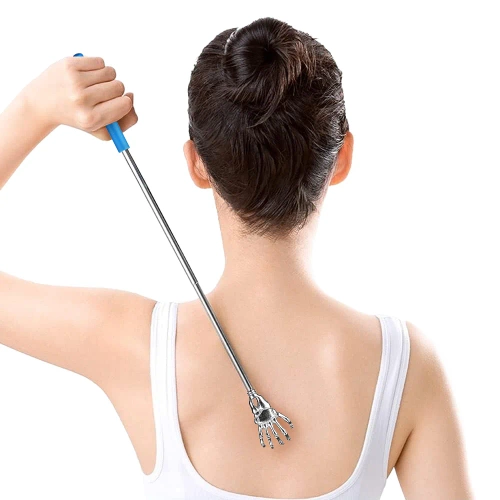 SD-247-ALBASTRU | Laba care se scarpină | Zgarietor telescopic pentru spate