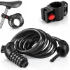 Bloccacatena per bicicletta con combinazione | cavo antifurto 100 cm | chiusura a 5 cifre | cavo in acciaio antieffrazione | BLC-566