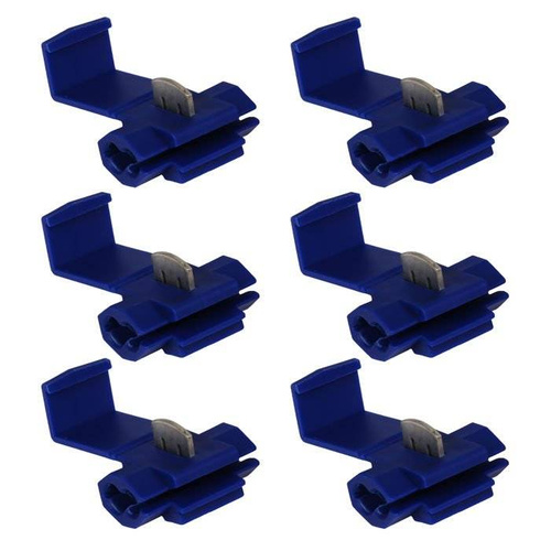 6x Blue quick connector 1.5-2.5 mm