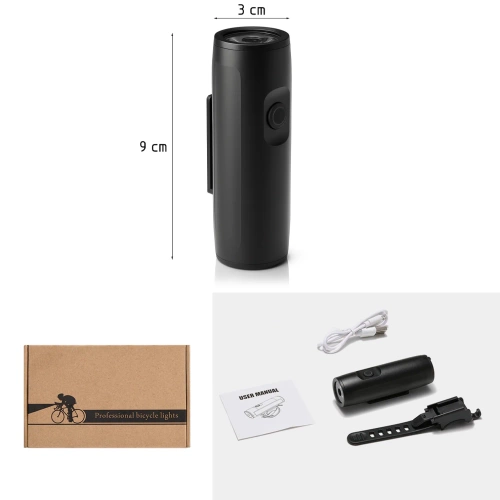 Luz delantero para bicicleta LED | 390 lm | batería recargable USB 2.000 mAh | EOS290