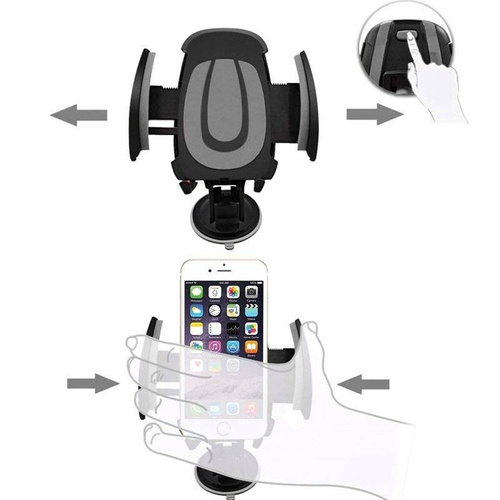 PSI-C037 | Car phone holder on a telescopic tripod | gravity | on the windshield