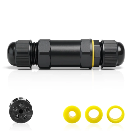 Hermetikus kábelcsatlakozó IP68 | Vízálló, menetes 5 pólusú csatlakozó 450 V 32 A, 4–14 mm kábelhez | M685-A