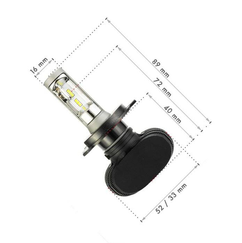 Set H4 CSP 50W 8000 lm LED-lampen