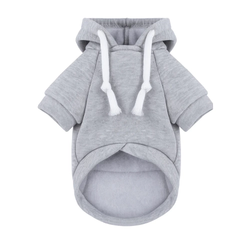 Sudadera con capucha para perro y gato | talla S | gris | PET-015S-GY