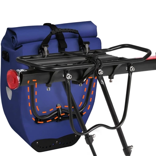 Universele, verstelbare aluminium fietsendrager voor 24-29 inch zadelpen, tot 50 kg | Duurzame achterdrager | 671-09-C