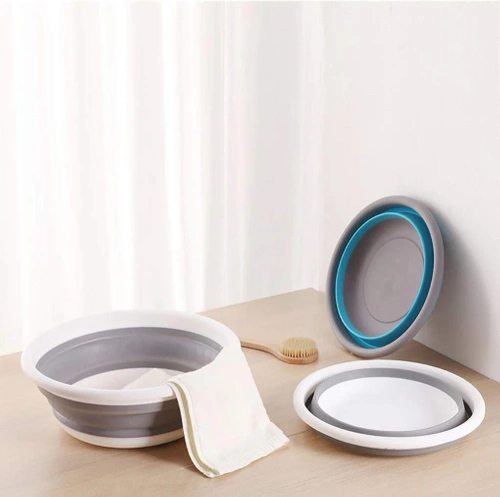 XDP-9L-GRAY | Foldable camping bowl | Accordion bowl for home use