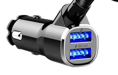 BC43-Black | Multifunctional FM transmitter for the car | 5in1