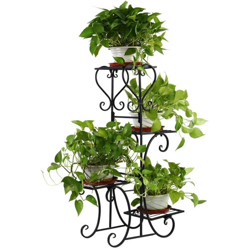 MF-S05-BLACK | Metal flower stand | flower shelf | black