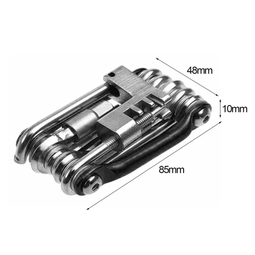 Fietsgereedschap set 11-in-1 | Multitool voor fiets met kettingpons | T25-11in1