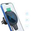 WH-10C | Magnetische autohouder met inductieve oplader | Qi, MagSafe, 15W | naar het ventilatierooster of naar het dashboard