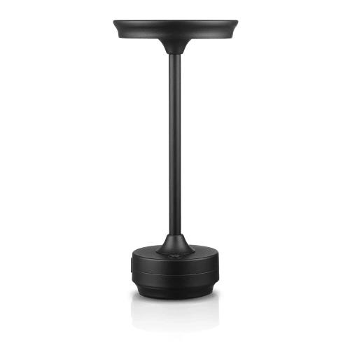 Tischlampe mit integriertem Akku | Nachtlicht mit drei Leuchtfarben | Stimmungsvolle Lampe für Hotel, Restaurant | HJA30-SCHWARZ