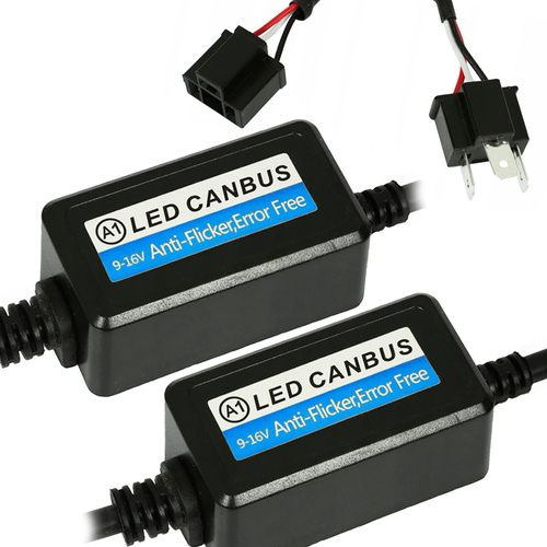 Sæt med 2 stk - A1 Digital filter H4 LED CAN BUS - orange