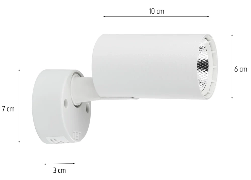 DL-802 | Lámpara de pared, lámpara de pared, foco, foco móvil LED | 10W, blanco
