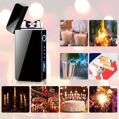 JL-613 | Isqueiro de plasma elegante | à prova de vento | USB | tocar