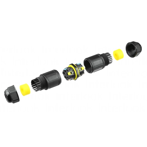 Giunzione stagna per cavi IP68 | Connettore impermeabile autobloccante 5 poli 450 V 32 A per cavi 4–14 mm | M685-B