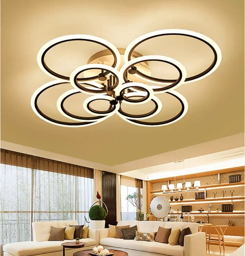 RLG-C180W-B | Viacdielne Moderné závesné svietidlo | LED | čierna