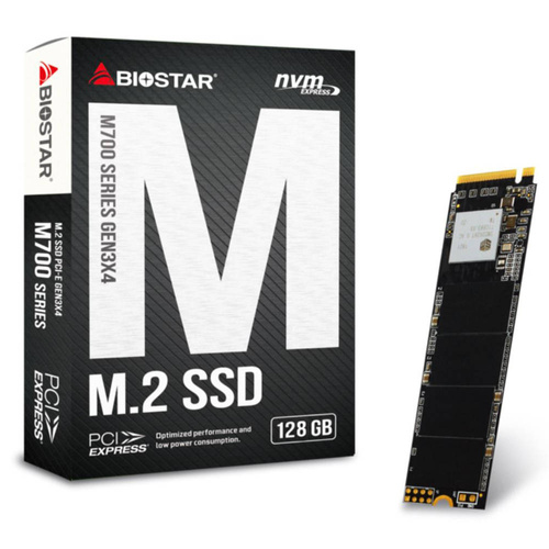 SSD-Festplatte | M.2 NVMe PCIe x4 Gen3 128 GB | Biostar M700 BOX