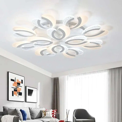 RLD-C108W-W | Lampada a sospensione moderna in più pezzi | LED | Bianco