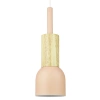 Lámpara colgante minimalista con casquillo de techo E27 | estilo escandinavo | elemento de madera | rosa | YG-XD002C-P