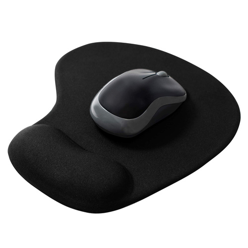 MP-005 | Ergonomic mouse pad with gel wrist cushion | 19x23cm