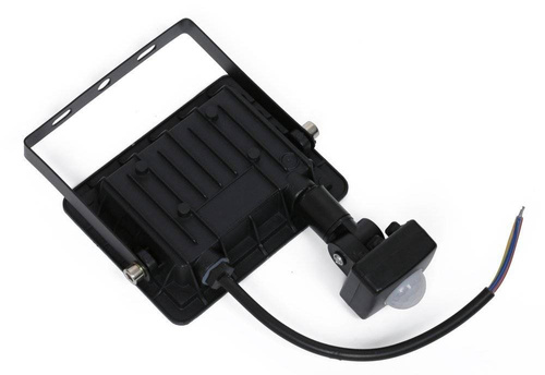 BLS-20W-Juoda | LED prožektorius 20W su judesio ir prieblandos jutikliu | 1900 lm | 220V